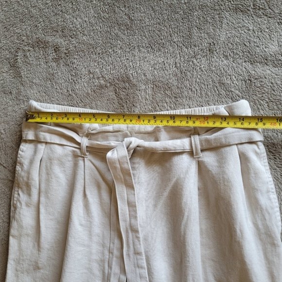 My Style high rise tie front linen blend pants size medium - Picture 5 of 10